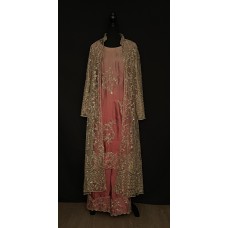 4pcs Jacket Salwar Kameez  SIZE 46 (BC215A)